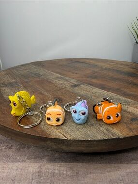 Set of 4 Nemo inspired Doorable Keychains